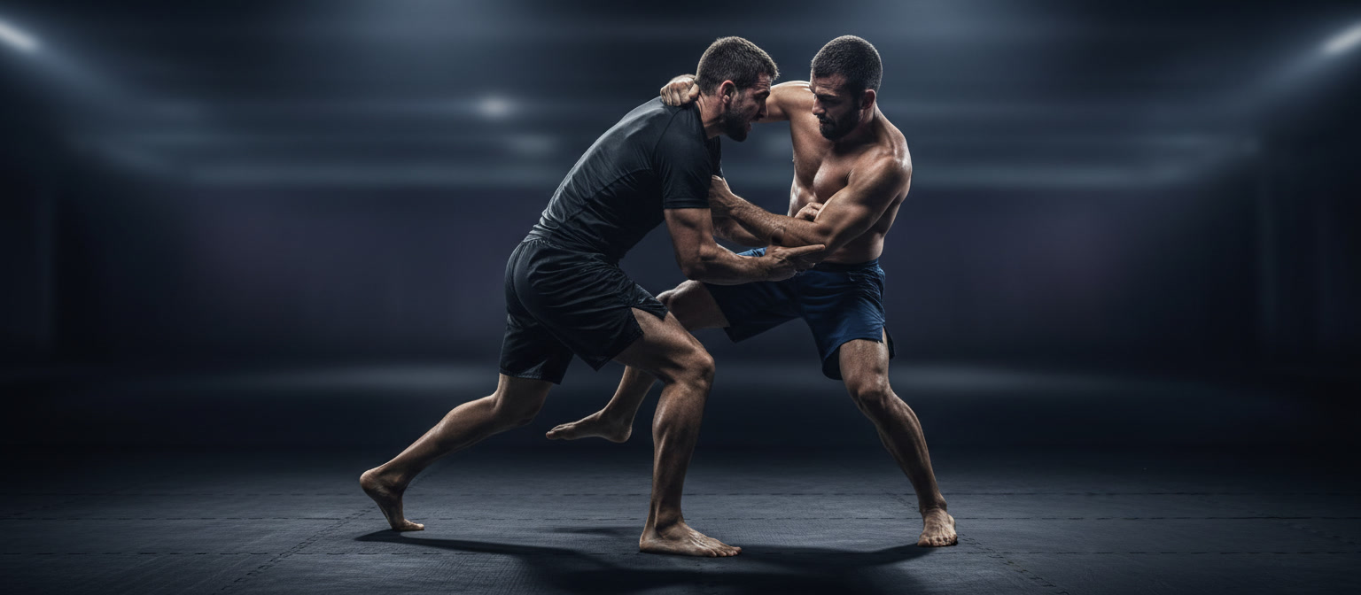 A_dramatic_Brazilian_Jiu-Jitsu_No-Gi_takedown_scene_unfolding_in_a_dark_and_cine-2